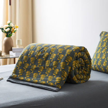 Atmungsaktive Bettwäsche aus Jacquard-Kaninchen-Baumwollgaze