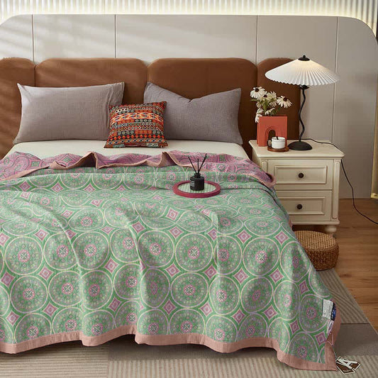 Boho Mandala Baumwollgaze Wendedecke