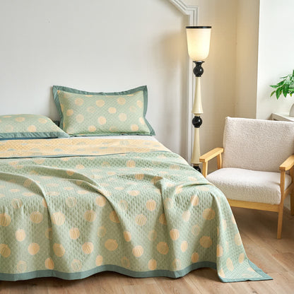 Elegante Sommersteppdecke aus Baumwollgaze in Kürbisform