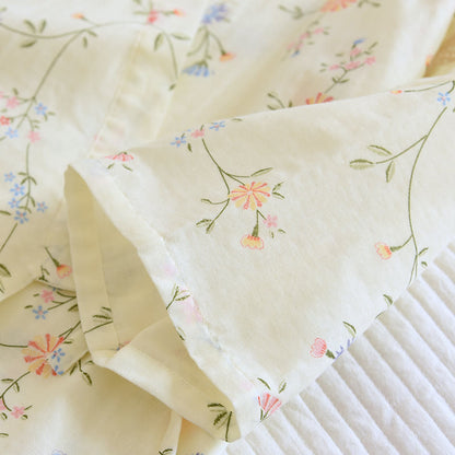 Kimono-Pyjama-Set aus Baumwollgaze mit Blumenmuster
