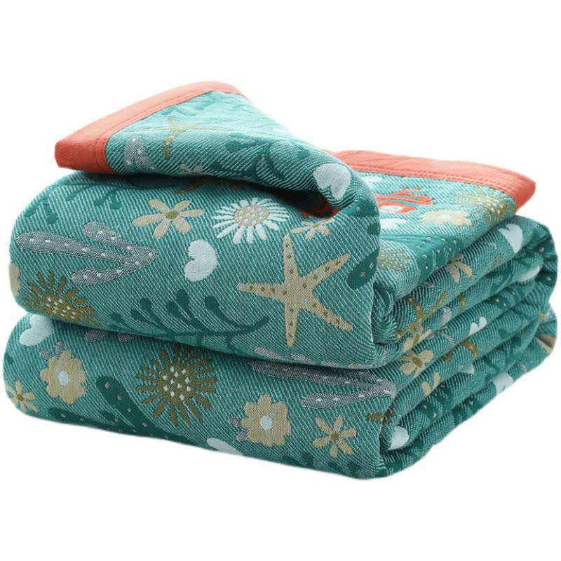 Ownkoti Vintage Wende-Bettdecke, weiche Steppdecke mit Blumenmuster