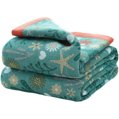 Ownkoti Vintage Wende-Bettdecke, weiche Steppdecke mit Blumenmuster