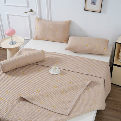 Süße leichte Sommerdecke mit Mond und Sternen