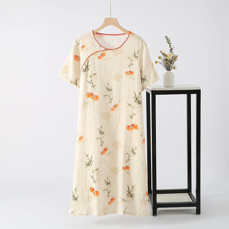Sommernachthemd aus Persimmon-Bambusfaser - XL - image 0