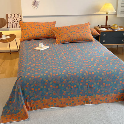 Baumwollgaze Elegante weiche Bettdecke mit Blättern