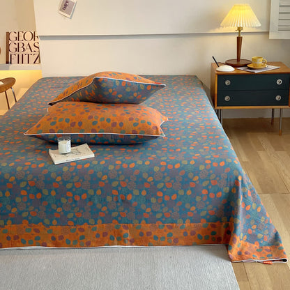 Baumwollgaze Elegante weiche Bettdecke mit Blättern