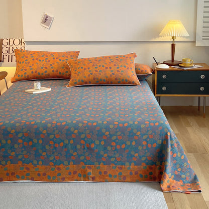 Baumwollgaze Elegante weiche Bettdecke mit Blättern