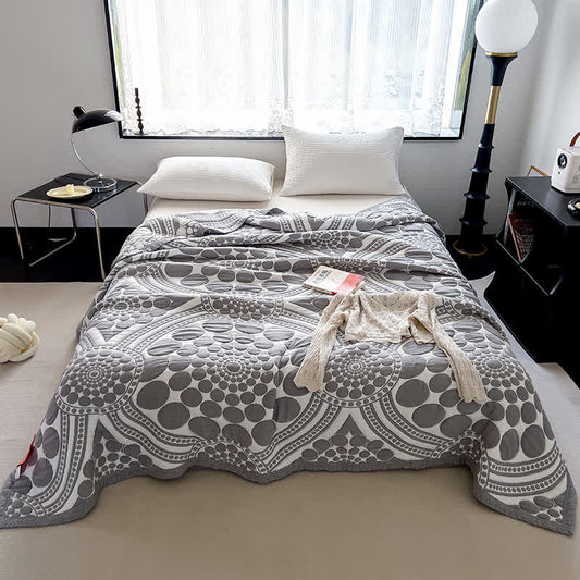 Wendbare, leichte Steppdecke aus reiner Baumwolle