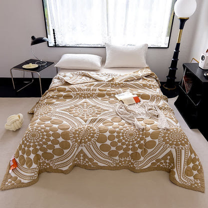 Wendbare, leichte Steppdecke aus reiner Baumwolle