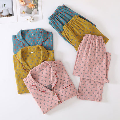 Loungewear-Set aus karierter Jacquard-Baumwolle