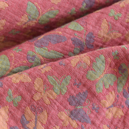Pyjama-Set mit Schmetterlingsmotiv und Baumwollgaze-Jacquardmuster