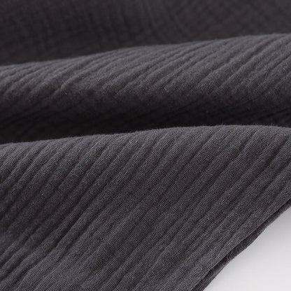 Minimalistisches Pyjama-Set in Volltonfarbe aus Baumwollgaze
