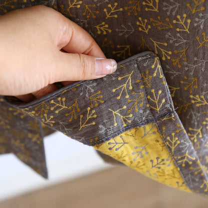 Sommerpyjama-Set aus Baumwollgaze im Retro-Jacquard-Stil