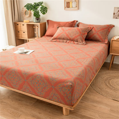 Luxuriöses, garngefärbtes Jacquard-Spannbettlaken