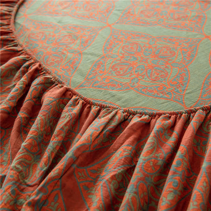 Luxuriöses, garngefärbtes Jacquard-Spannbettlaken