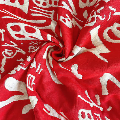 Festliche Hochzeits-Steppdecke aus Baumwollgaze