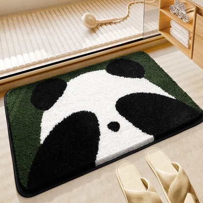 Niedliche wasserabsorbierende Badematte mit Panda-Motiv