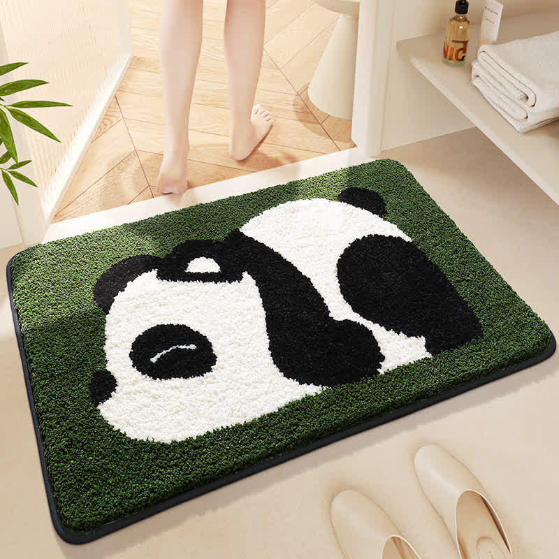 Niedliche wasserabsorbierende Badematte mit Panda-Motiv