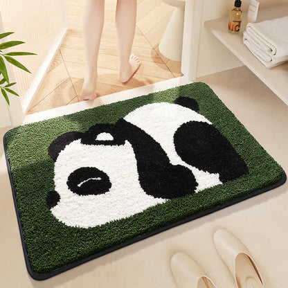 Niedliche wasserabsorbierende Badematte mit Panda-Motiv