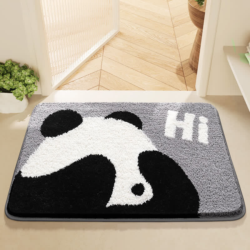 Niedliche wasserabsorbierende Badematte mit Panda-Motiv