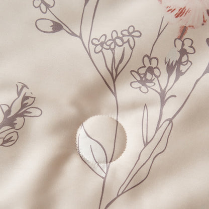 Atmungsaktive Sommerbettwäsche aus Lyocellfaser mit Blumenmuster