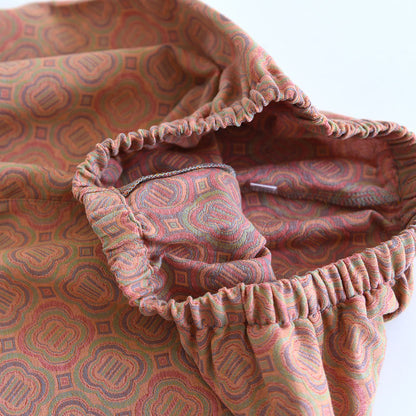 Atmungsaktives Pyjama-Set aus Baumwolle mit Retro-Froschknopf
