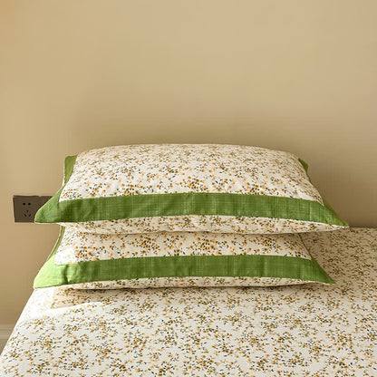 Elegante, atmungsaktive Bettdecke aus reiner Baumwolle mit Blumenmuster