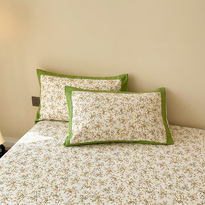 Elegante, atmungsaktive Bettdecke aus reiner Baumwolle mit Blumenmuster