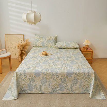 Elegante, weiche Bettdecke aus reiner Baumwolle mit Blumenmuster