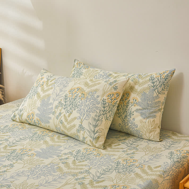 Elegante, weiche Bettdecke aus reiner Baumwolle mit Blumenmuster