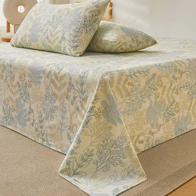 Elegante, weiche Bettdecke aus reiner Baumwolle mit Blumenmuster