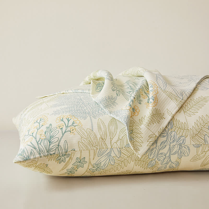 Elegante, weiche Bettdecke aus reiner Baumwolle mit Blumenmuster