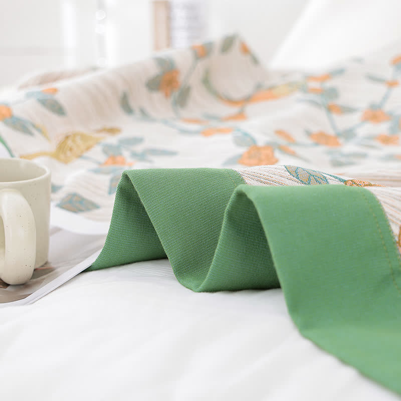 Atmungsaktive Steppdecke aus Baumwollgaze im Landhausstil