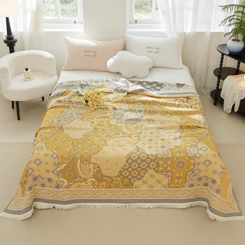 Vintage Baumwollgaze Weiche Quastendecke