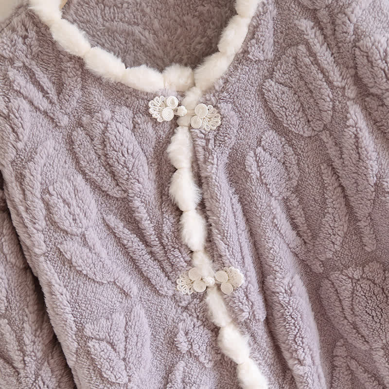 Rural Tulip – Langärmliges Fleece-Pyjama-Set