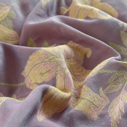 Bettwäscheset aus Baumwollgaze mit Blumenmuster und Lilienmotiv