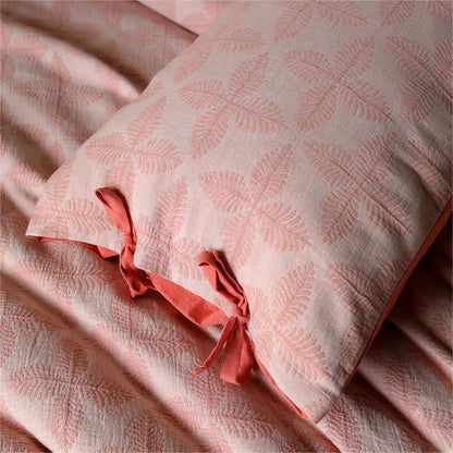 Bettwäscheset aus Baumwollgaze mit Jacquard-Krawatte (4-teilig)
