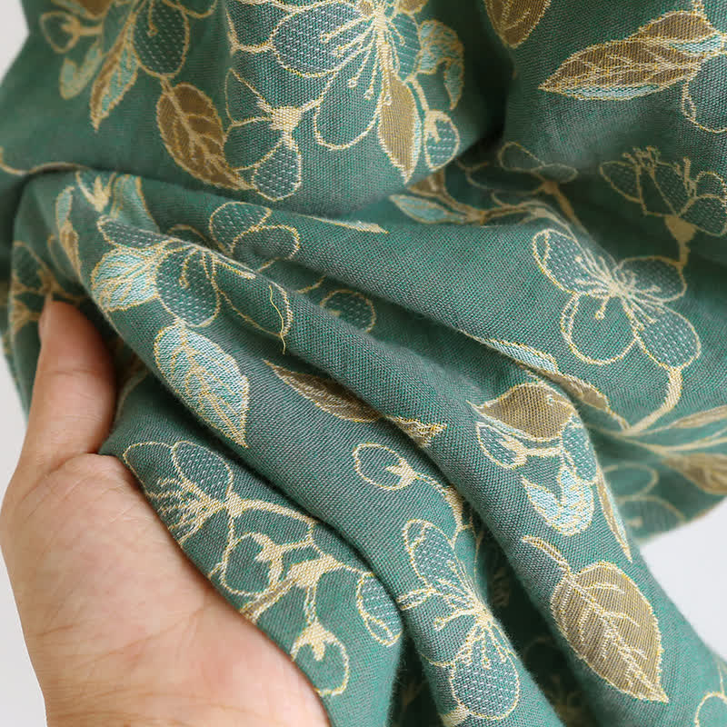 Lässiges Pyjama-Set aus Baumwolle mit Vintage-Blumenmuster