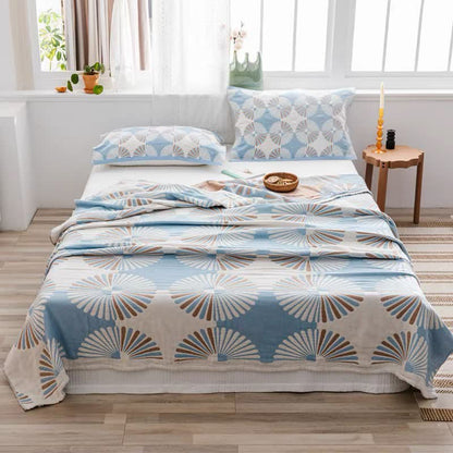 Steppdecke aus reiner Baumwolle im Bohemian-Retro-Stil