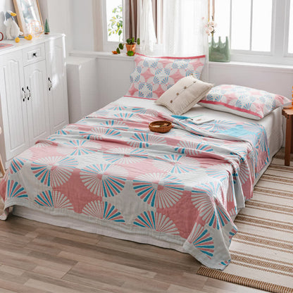 Steppdecke aus reiner Baumwolle im Bohemian-Retro-Stil