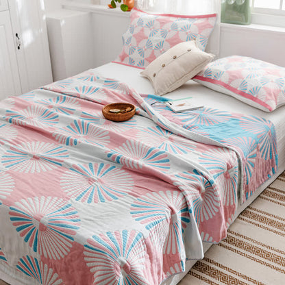 Steppdecke aus reiner Baumwolle im Bohemian-Retro-Stil