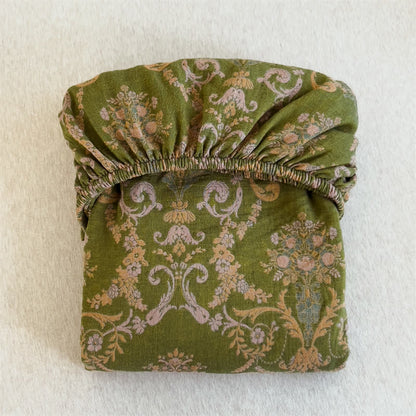 Elegantes Spannbettlaken aus Baumwollgaze im Vintage-Stil