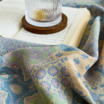 Elegantes Spannbettlaken aus Baumwollgaze im Jacquard-Stil