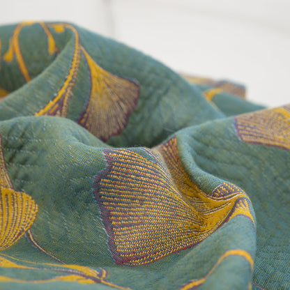 Kissenbezüge aus Baumwollgaze-Jacquard mit Ginkgoblättern (2 Stück)