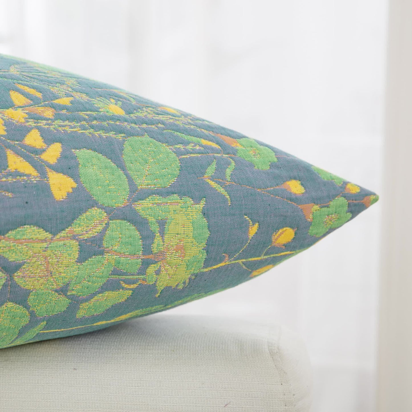 Lotus Pond Jacquard-Kissenbezüge aus Baumwollgaze (2 Stück)