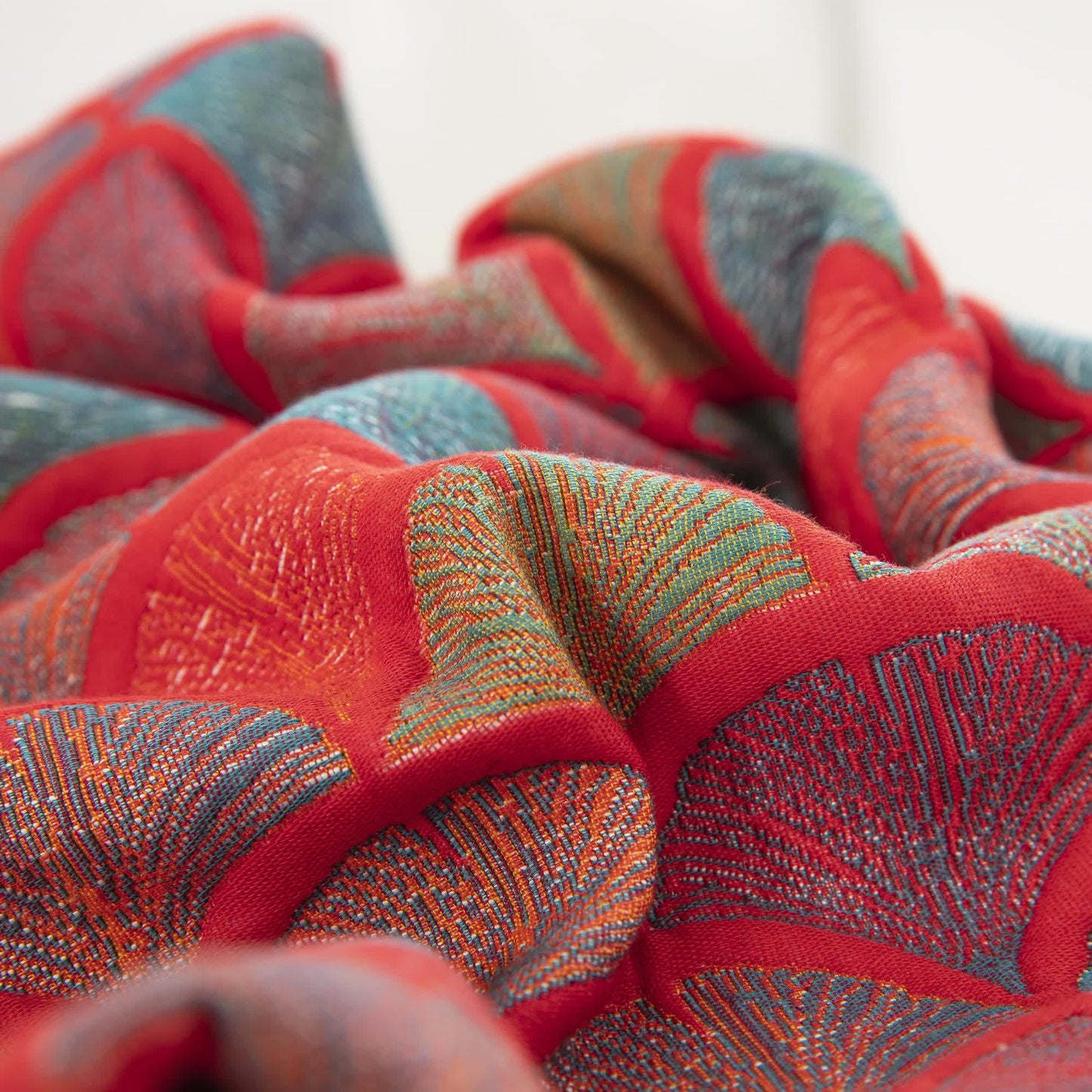 Jacquard-Kissenbezüge aus Baumwollgaze mit Fischschuppenmotiv (2 Stück)
