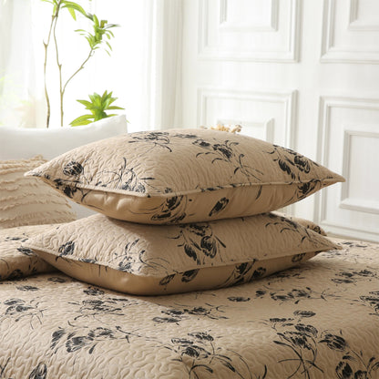 Gesteppte Bettwäsche aus Baumwolle im Vintage-Stil mit Blumenmuster
