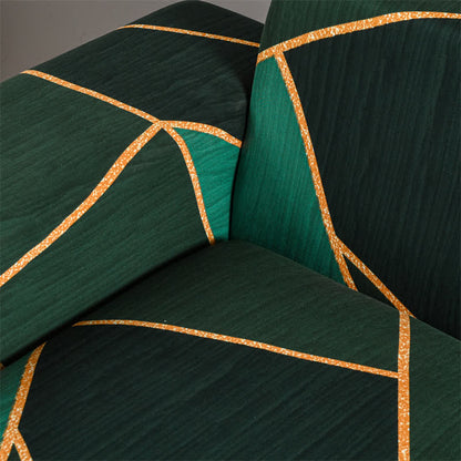 Widerstandsfähiger moderner geometrischer Couchbezug