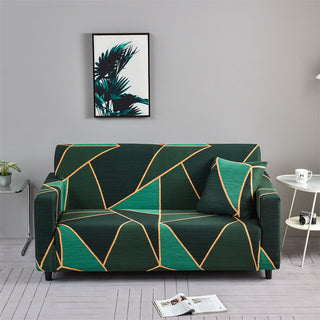 Widerstandsfähiger moderner geometrischer Couchbezug