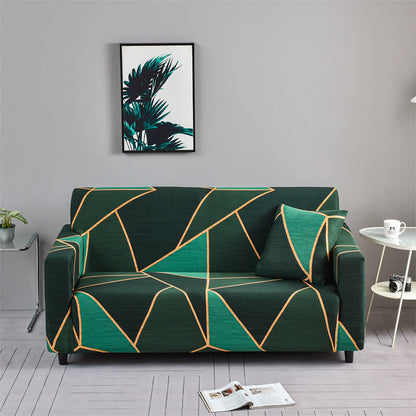 Widerstandsfähiger moderner geometrischer Couchbezug